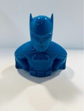 DC Comics Hallmark Coin Bank Batman Ceramic Avengers Kids Decor Blue Piggy New